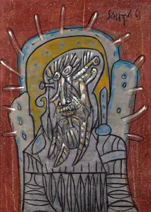 Souza, F.N. (Artist). Untitled, 1963 | Painting