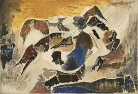 Chhabda, Bal (Artist). Lovers, 1979 | Painting