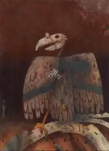Pyne, Ganesh (Artist). Vulture, 1982 | Painting