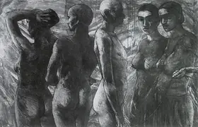 Sud, Anupam (Artist). The Odd One, 1994 | Painting