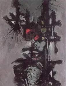 Parvez, Ahmed (Artist). The Final Flourish of an Image, 1959 | Painting