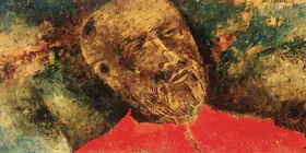 Padamsee, Akbar (Artist). Male Head, 1987 | Painting