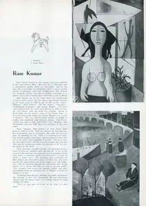 Anonymous (Essayist). Ram Kumar. In <i>Marg - The Heritage of Punjab.</i> 10(2), p. 65. Bombay: Marg, March 1957 | Essay | FineArts | 00668855
