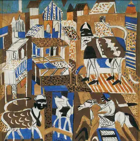 Subramanyan, K.G. (Artist). Panorama, n.d. | Painting