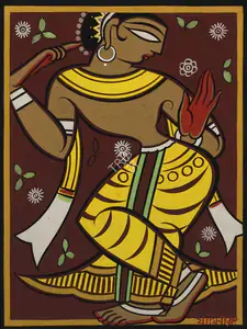 Roy, Jamini (Artist). Untitled (Dancer), n.d. | Painting