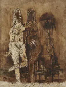 Husain, M.F. (Artist). Mithun - II, 1963 | Painting