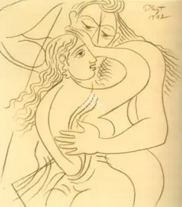 Keyt, George (Artist). Untitled, 1942 | Drawing