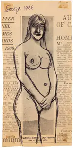 Souza, F.N. (Artist). Untitled, 1966 | Drawing