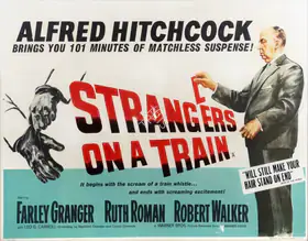 Hitchcock, Alfred (Producer), Strangers on a Train, 1951 | Poster, 1958