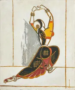 Hebbar, K.K. (Artist). Dancer, 1982 | Painting