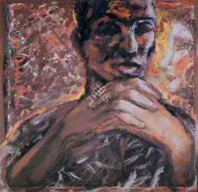 Sud, Anupam (Artist). Pensive, 1990 | Painting