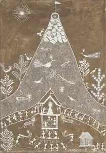 Mashe, Jivya Soma (Artist). Mahalakshmi Gadh, n.d. | Painting