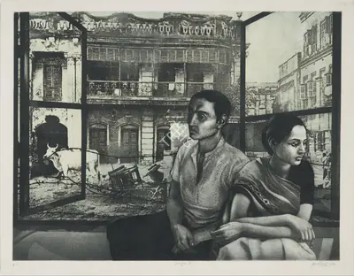 Sud, Anupam (Artist). Dialogue I, 1984 | Graphic Art