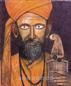 Pyne, Ganesh (Artist). Baul Singer, 2001 | Painting