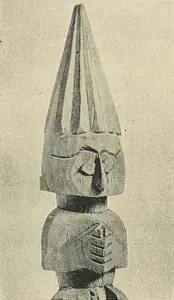 Unknown (Artist). Miniature Birsa-Kat (Wooden post) Sylhet, n.d. | Sculpture