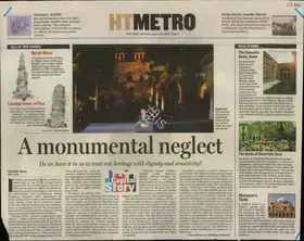 Bhatia, Gautam (Reporter). A Monumental Neglect, 30 April 2006 | Newspaper Clipping | 00849842