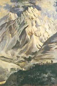 Dev Burman, D.K. (Artist). Holy Badrinath, n.d. | Painting
