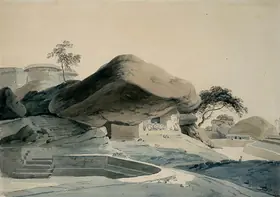 Daniell, Thomas (Artist). Krishnagiri Fort, Tamil Nadu, South India, n.d. | Drawing