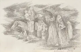 Khanna, Krishen (Artist). Refugees, 2002 | Drawing