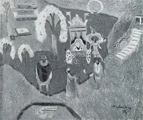 Palsikar, Shankar (Artist). Festival at Trimbak, 1953 | Painting