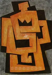 Sadequain (Artist). Red Figure, 1972 | Painting