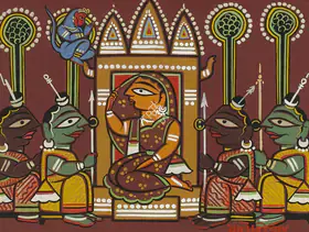Roy, Jamini (Artist). Untitled (Sita In Ashokavana), n.d. | Painting