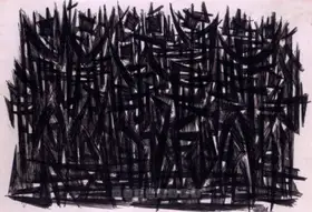 Sadequain (Artist). Untitled (The Last Supper: Study), 1962 | Drawing