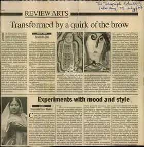 Das, Soumitra (Reporter). Transformed by a Quirk of the Brow, 28 July 2007 | Newspaper Clipping | 00849877