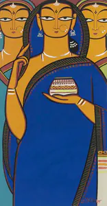 Roy, Jamini (Artist). Untitled (Three Women), n.d. | Painting
