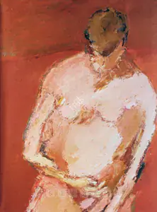 Mehta, Tyeb (Artist). Pink Figure, n.d. | Painting