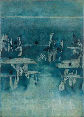 Gaitonde VS Artist Untitled Oil on canvas 1969 Painting FineArts 00416254