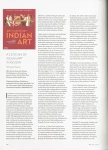 Thakurta, Tapati Guha (Essayist). A Century of Indian Art in Review. In <i>Marg - Tents- Cities on the Move.</i> 75(4), pp. 140-143. Mumbai: Jyotsna Nambiar, March - June 2024 | Essay | FineArts | 00669119