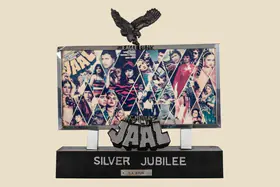 Mehra, Parvesh (Producer), Jaal, 1986. Silver Jubilee Trophy to Ila Arun for the film Jaal | Jubilee Trophy