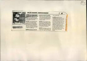 This Day in History/ Bhakhtiar Dadabhoy, 30 July 2003 | Newspaper Clipping | 00849930