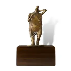 Chowdhury, S. Roy (Artist). Standing Woman, 1968 | Sculpture