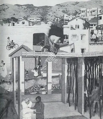 Patwardhan, Sudhir (Artist). Town, 1984 | Painting