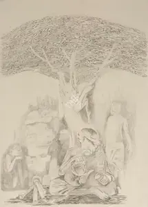 Khanna, Krishen (Artist). Untitled, n.d. | Drawing