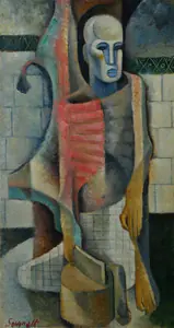 Hore, Somnath (Artist). Untitled (Meat-Wallah), c.1960 | Painting