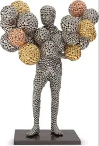 Shende, Valay (Artist). Boy with Balloons, 2018 | Sculpture