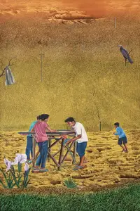 Mohapatra, Jagannath (Artist). Harvesting, 2023 | Painting