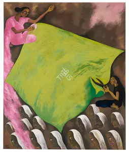 Caur, Arpana (Artist). Prakriti (Nature) as Creator & Destroyer, 1992-1993 | Painting