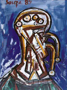 Souza, F.N. (Artist). Untitled, 1989 | Painting