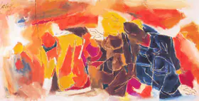 Husain, M.F. (Artist). Solar Configuration, 1967 | Painting