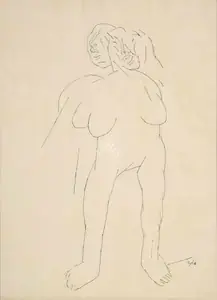 Mehta, Tyeb (Artist). Untitled, 1986 | Drawing
