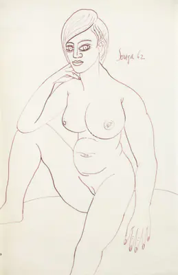 Souza, F.N. (Artist). Untitled, 1962 | Drawing
