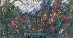 Souza, F.N. (Artist). Landscape, 1975 | Painting