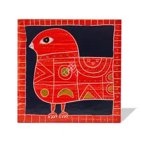 Narayan, Badri (Artist). Untitled (Bird Tile), n.d. | Painting