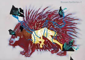 Kallat, Jitish (Artist). Frozen Footnotes - 1, 2005 | Painting