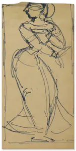 Roy, Jamini (Artist). Untitled, n.d. | Drawing
