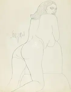 Souza, F.N. (Artist). Untitled, 1961 | Drawing